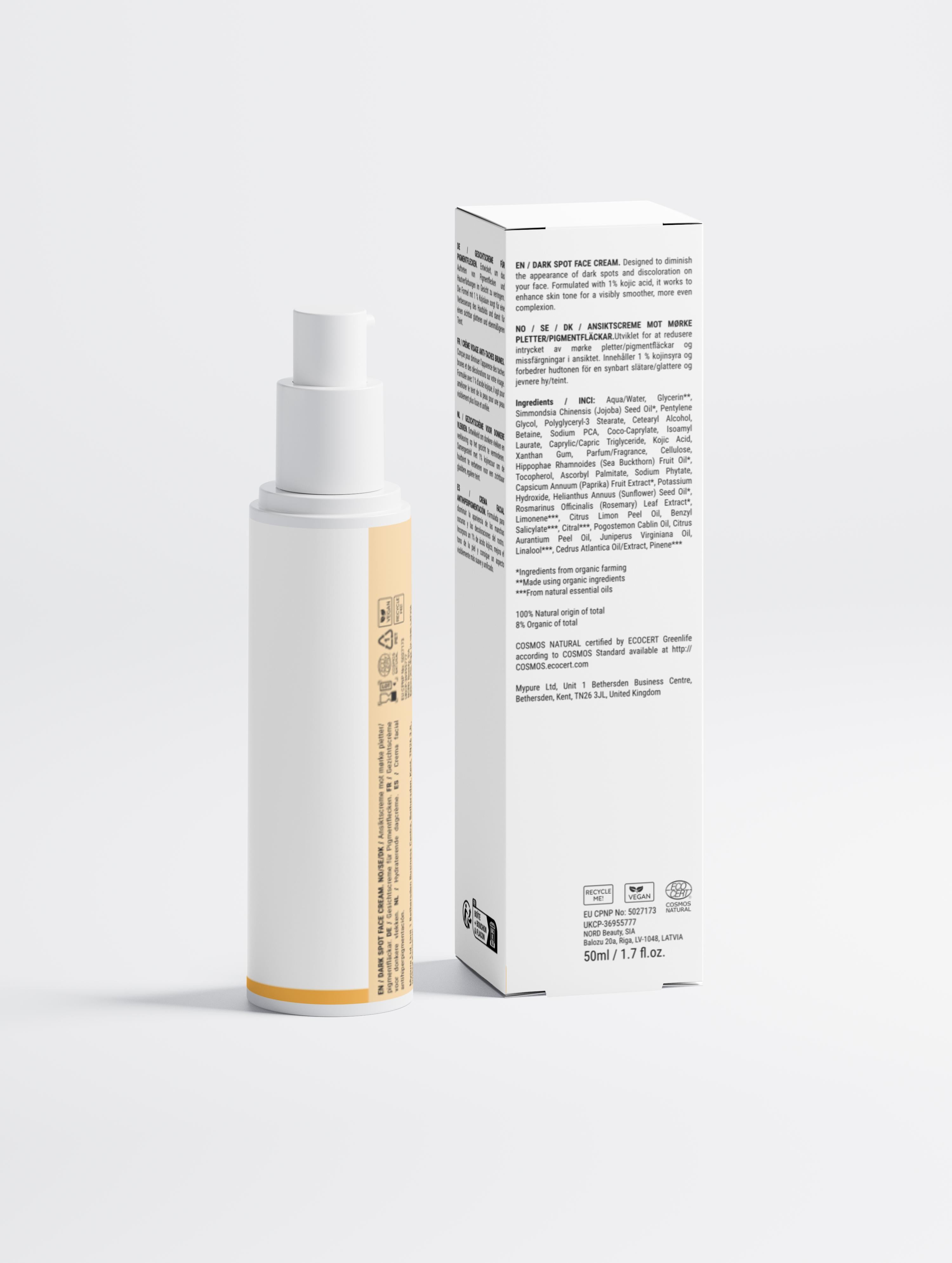 Dark Spot Face Cream with Kojic Acid