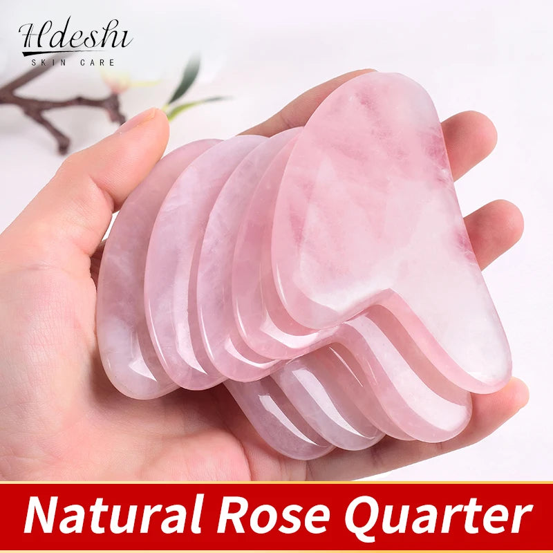 Natural Jade Gua Sha Stone – Facial Sculpting Ritual | Tension Relief, Circulation Boost, Pure Stone Firming Glow