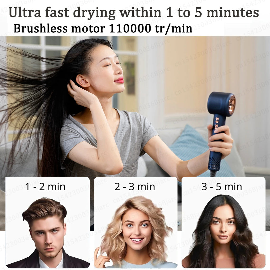 Super Leafless Hair Dryer – High-Performance Ionic Care | Fast-Dry Airflow, Ultra-Quiet Technology, Frizz-Free Precision