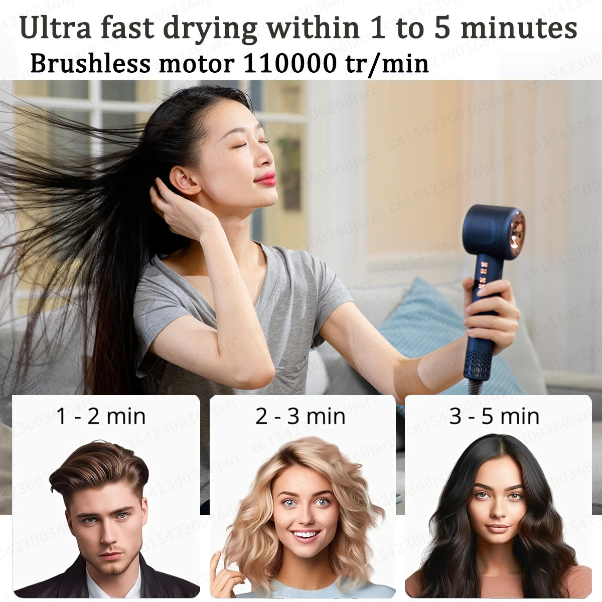 Super Leafless Hair Dryer – High-Performance Ionic Care | Fast-Dry Airflow, Ultra-Quiet Technology, Frizz-Free Precision