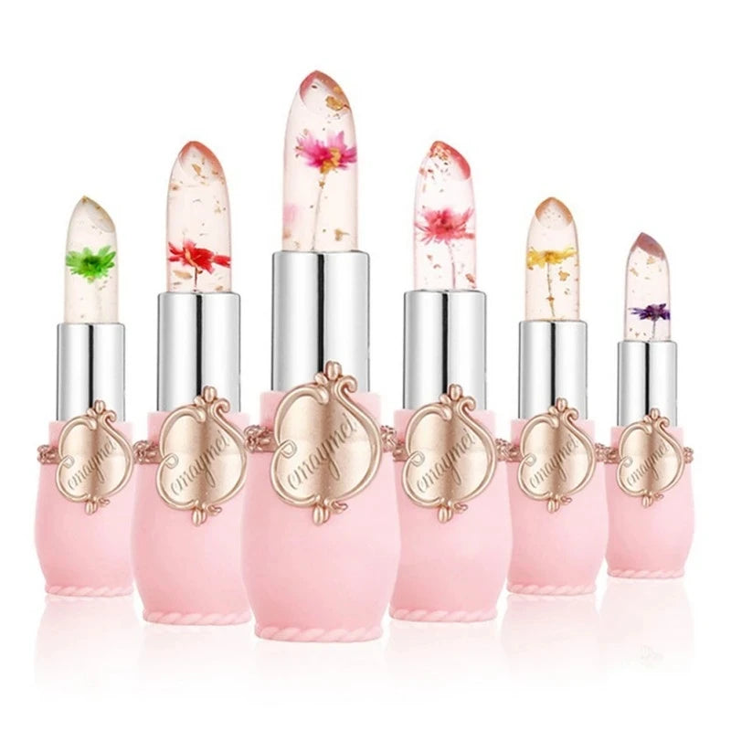 Crystal Jelly Lipstick Set – Color-Adapting Lip Collection | Long-Lasting Shine, Hydrating Formula, Pink-Tint Transformation
