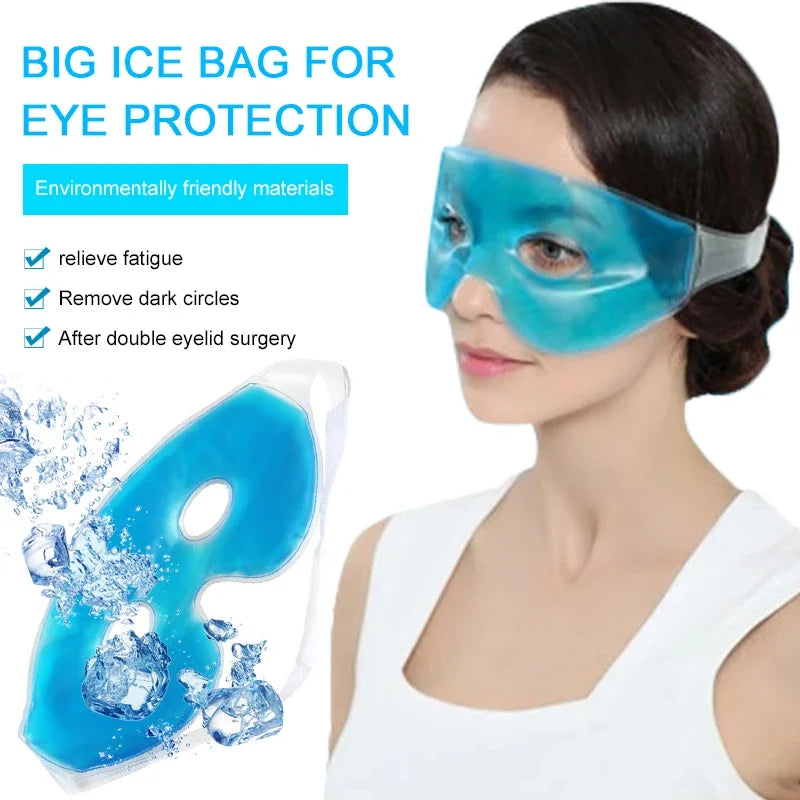Cooling Ice Eye Mask – Fatigue Relief & Dark Circle Care | De-Puffing, Relaxing Gel Therapy