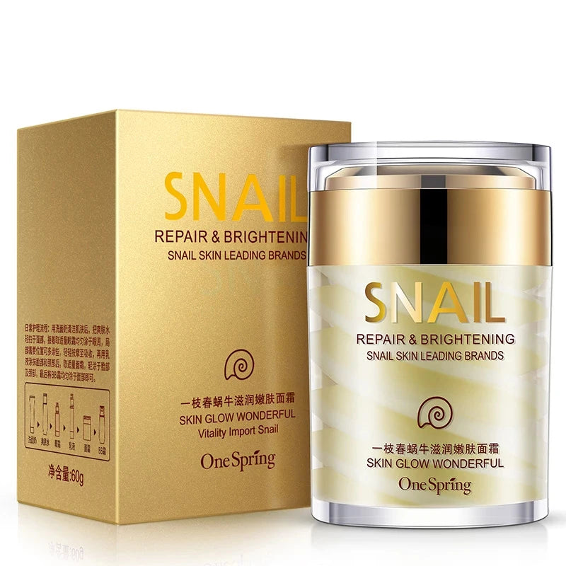 Snail Collagen Renewal Cream – Advanced Anti-Aging Treatment | Brightening Formula, Firming Peptides, Restorative Hydration