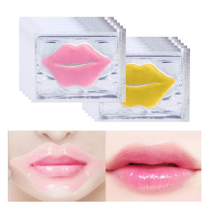 Crystal Collagen Lip Mask Set – Hydrating & Plumping Care | Brightening, Nourishing, Gel Patches