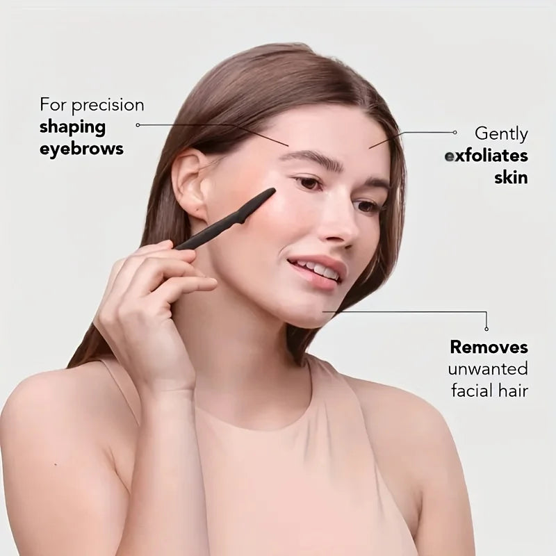 Precision Eyebrow Razor Set – Multipurpose Dermaplaning Tools | Smooth Exfoliating Blades, Gentle Facial Shaving, Refined Control