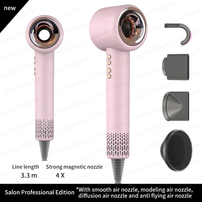 Super Leafless Hair Dryer – High-Performance Ionic Care | Fast-Dry Airflow, Ultra-Quiet Technology, Frizz-Free Precision