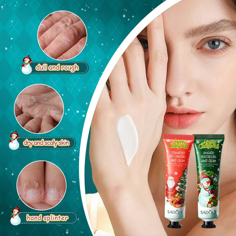 SADOER Christmas Care Collection – Hydrating Hands & Plumping Lips | Moisturizing, Nourishing, Holiday Edition