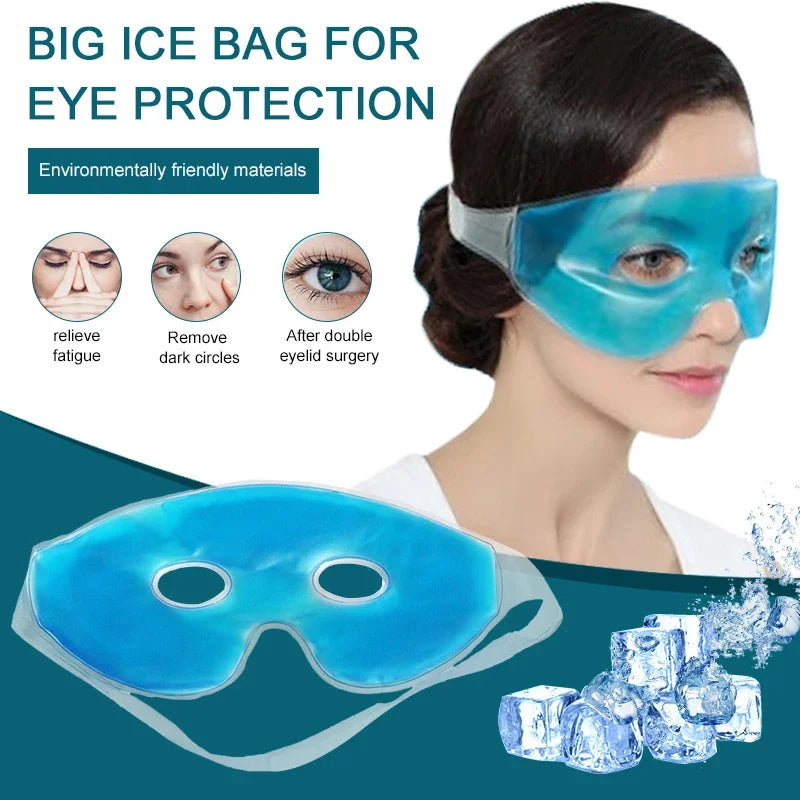 Cooling Ice Eye Mask – Fatigue Relief & Dark Circle Care | De-Puffing, Relaxing Gel Therapy