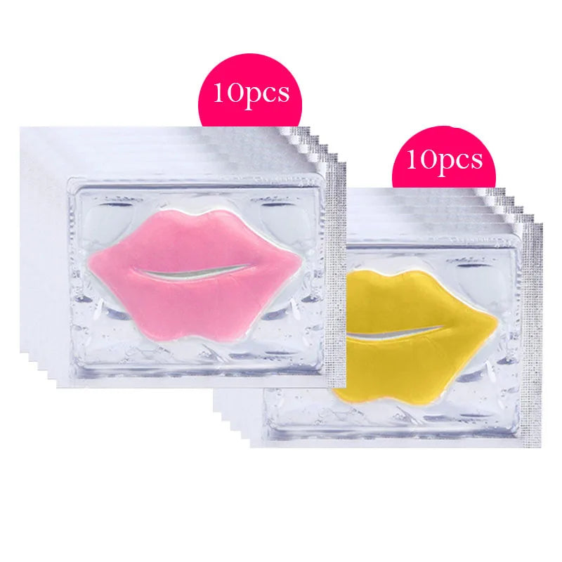 Crystal Collagen Lip Mask Set – Hydrating & Plumping Care | Brightening, Nourishing, Gel Patches