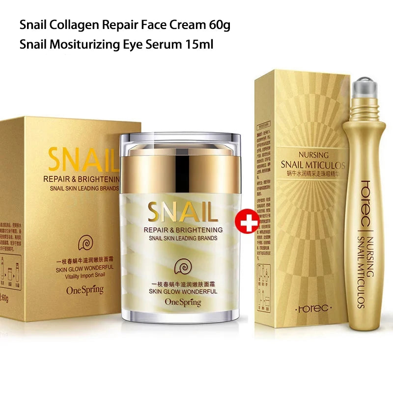 Snail Collagen Renewal Cream – Advanced Anti-Aging Treatment | Brightening Formula, Firming Peptides, Restorative Hydration