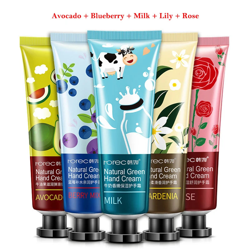 Fragrant Fruit Hand Cream Set – Moisturizing & Repairing Care | Anti-Chapping, Nourishing, Soft-Touch Hydratio