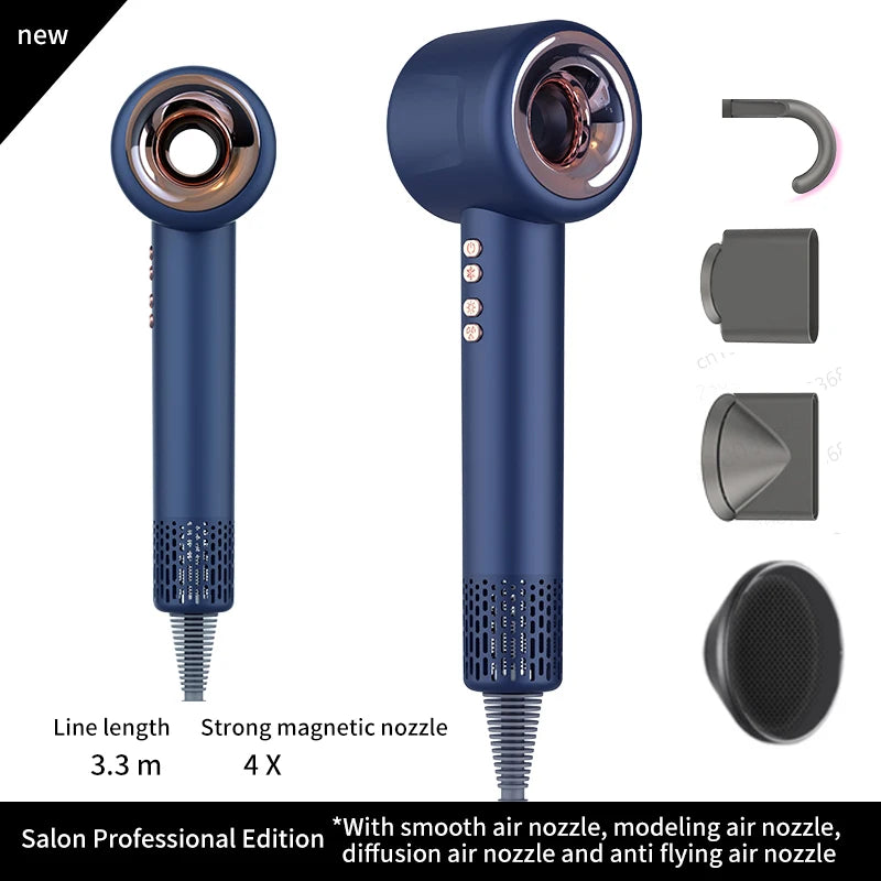 Super Leafless Hair Dryer – High-Performance Ionic Care | Fast-Dry Airflow, Ultra-Quiet Technology, Frizz-Free Precision