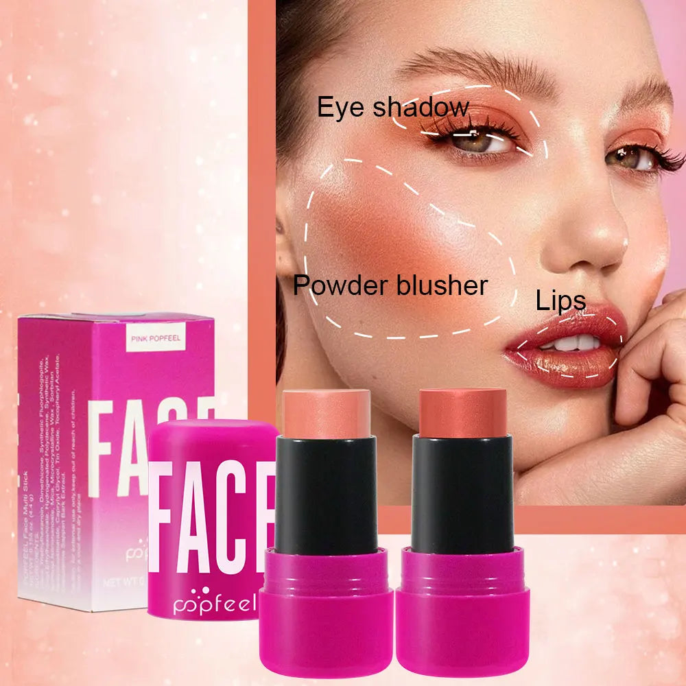 POPFEEL Holiday All-In-One Makeup Kit – Festive Beauty Collection | Eyeshadow Palette, Gloss & Lip Oil, Complete Seasonal Gift